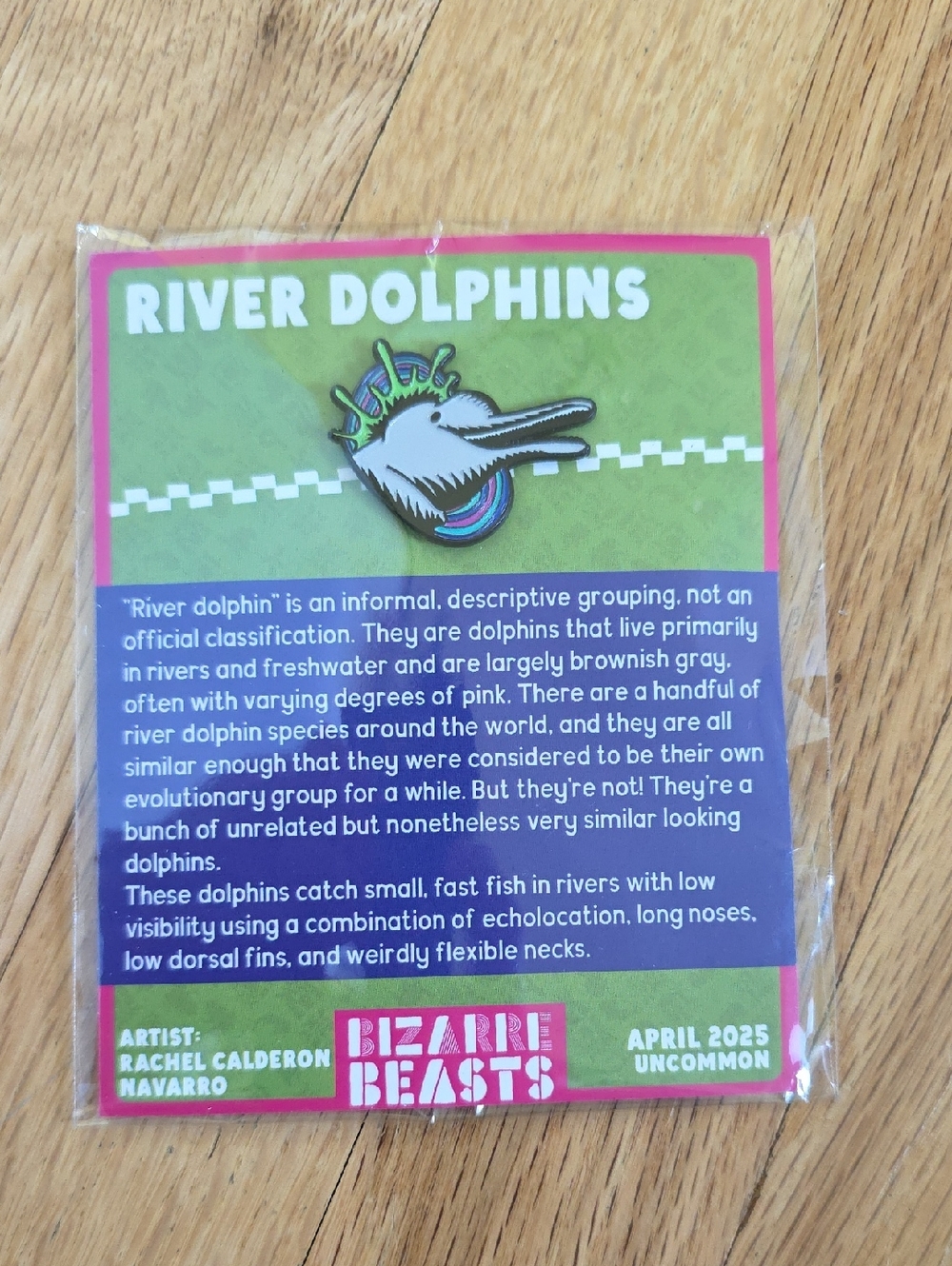 Bizarre Beasts April 2025 Enamel Pin River Dolphins Uncommon